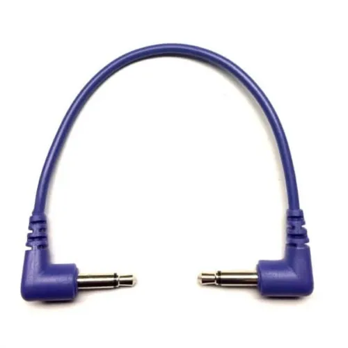 Tendrils Right Angled Eurorack Patch Cable (6 Pack – 10cm – Indigo)