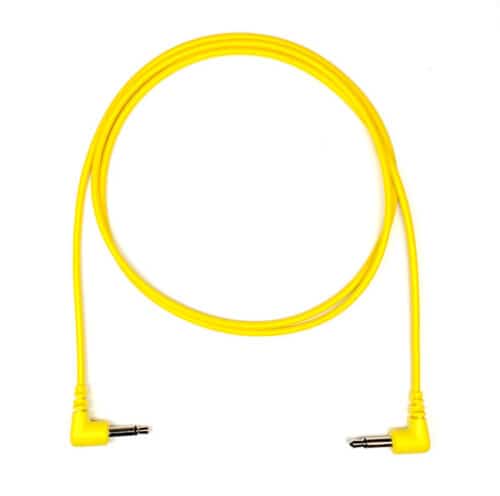 Tendrils Right Angled Eurorack Patch Cable (6 Pack – 90cm – Yellow)