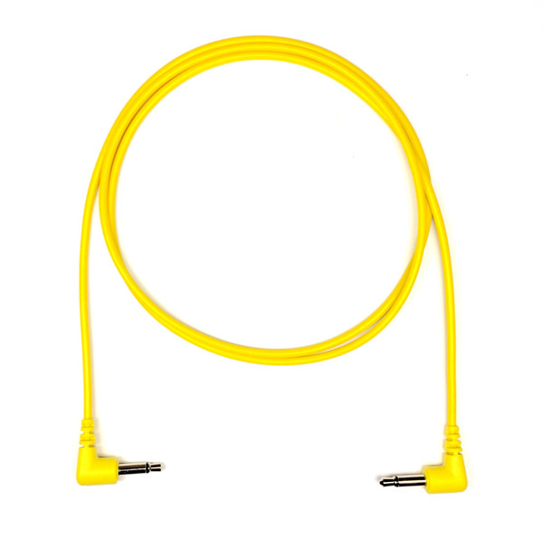 Tendrils Right Angled Eurorack Patch Cable (6 Pack – 90cm – Yellow)