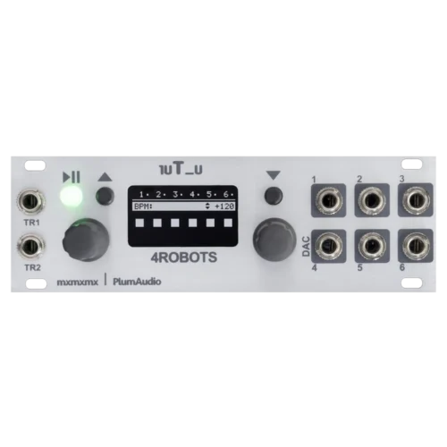 Plum Audio 1uT_u 4ROBOTS +Ex6 Eurorack Module (Silver)