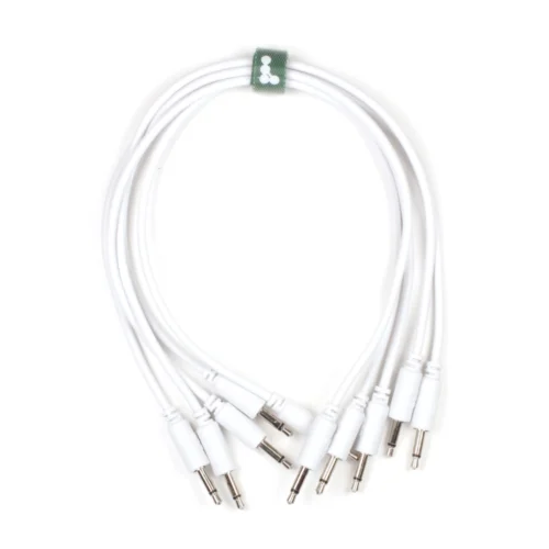 Knots PVC Eurorack Cables (5 pack) Straight White