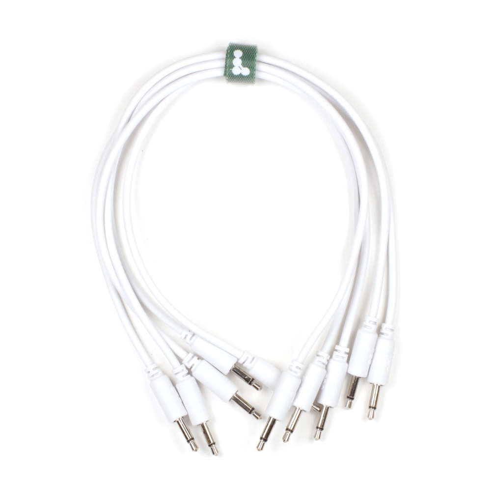 Knots PVC Eurorack Cables (5 pack) Straight White
