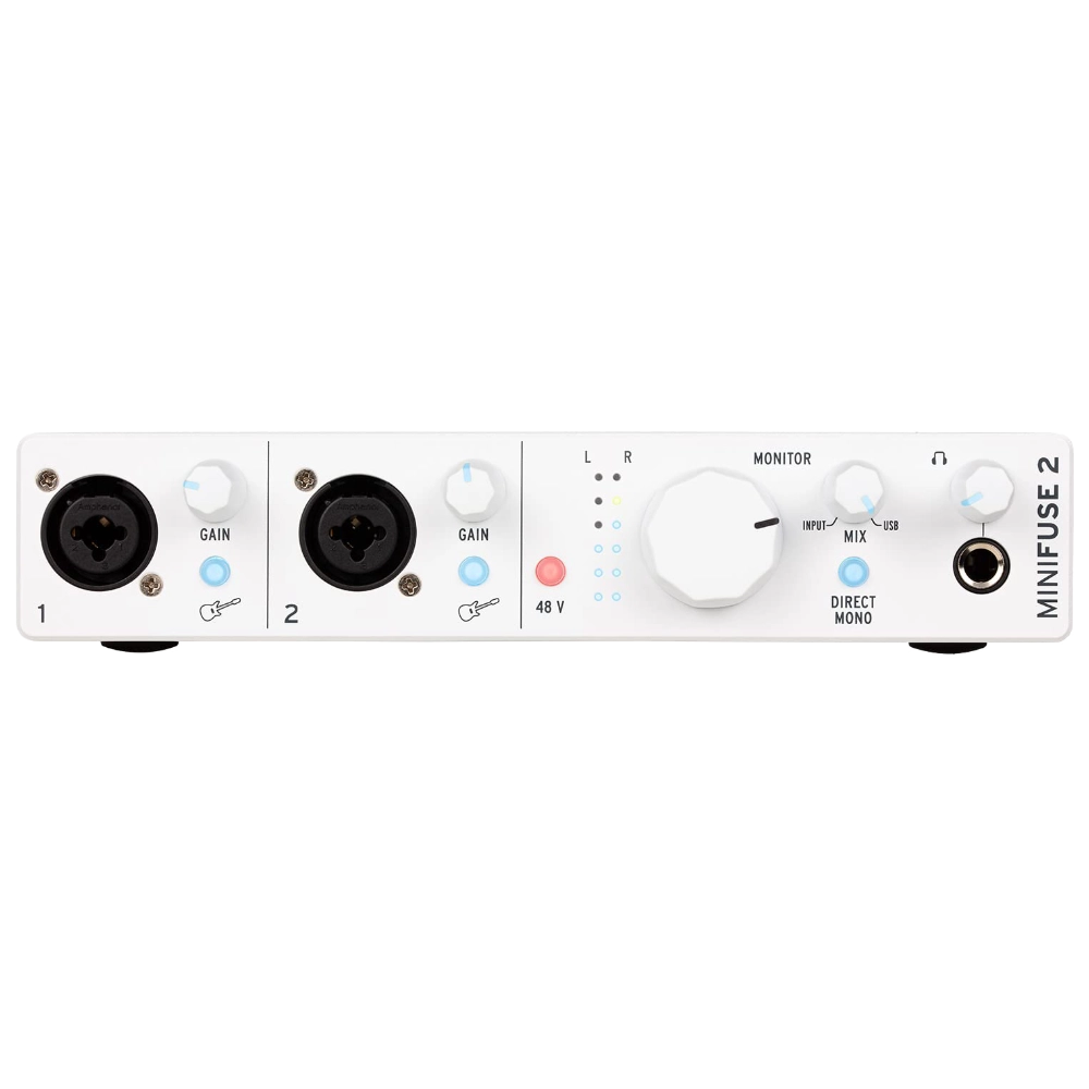 Arturia MiniFuse 2 USB Audio Interface (White)
