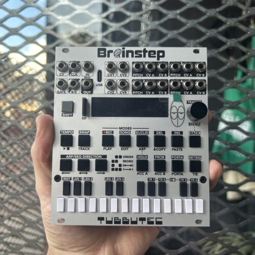 Tubbutec Brainstep Eurorack Sequencer Envelope Modulation Generator Module (Silver) [Ex-Demo]