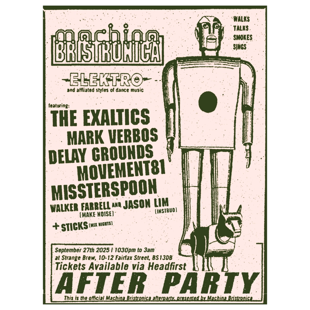 Machina Bristronica 2025 Afterparty Poster