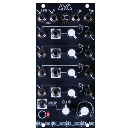 Make Noise QXG Eurorack Four Channel Stereo Low Pass Gate Mixer Module