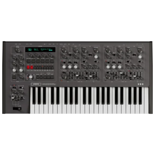 UDO DMNO 8 Voice Polyphonic Binaural Analog-Hybrid Desktop Synthesizer (Black)