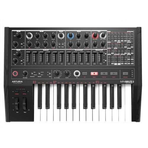 Arturia MiniBrute 2 Desktop Semi Modular Synthesizer (Noir Edition)