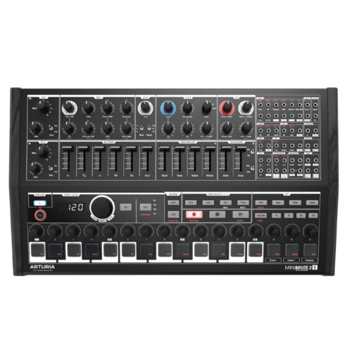 Arturia MiniBrute 2S Desktop Semi Modular Synthesizer (Noir Edition)