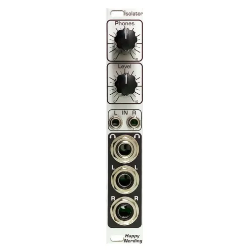 Happy Nerding Isolator Eurorack Audio I/O Module (Silver)
