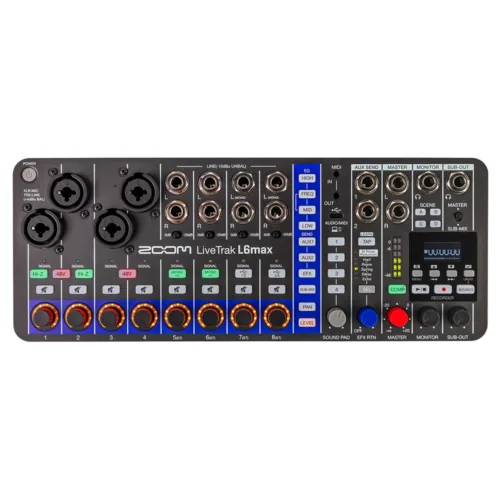 Zoom LiveTrak L6Max Digital Mixer & Recorder
