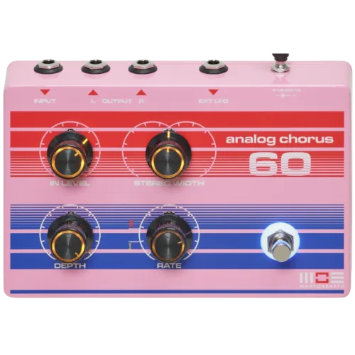 MadeOnEarth Analog Chorus 60 Synth Pedal (Pink)
