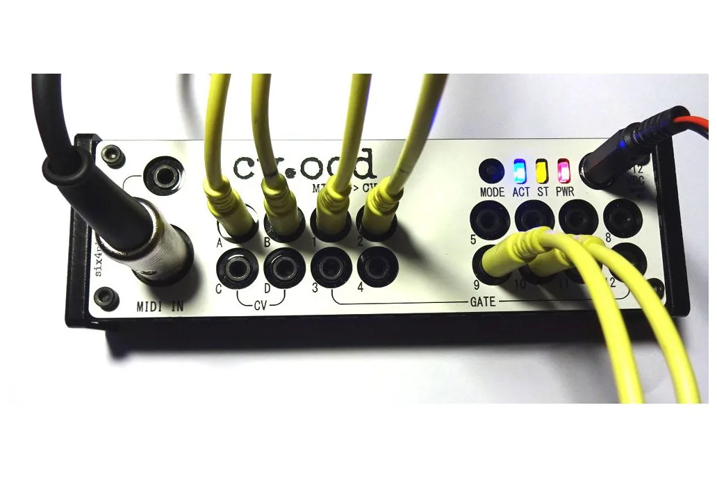 CV.OCD MIDI→CV モジュラーシンセ MIDI IN Sixty Four Pixels CV.OCD Midi to CV Converter Box + PSU (White