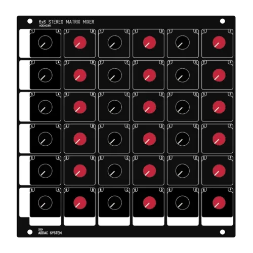 AI Synthesis AI018 Stereo Eurorack Matrix Mixer Module (Silver