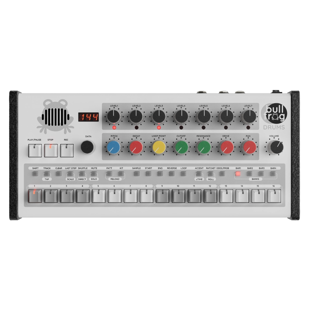 Erica Synths Bullfrog Drums Desktop Drum Machine Sampler Sequencer