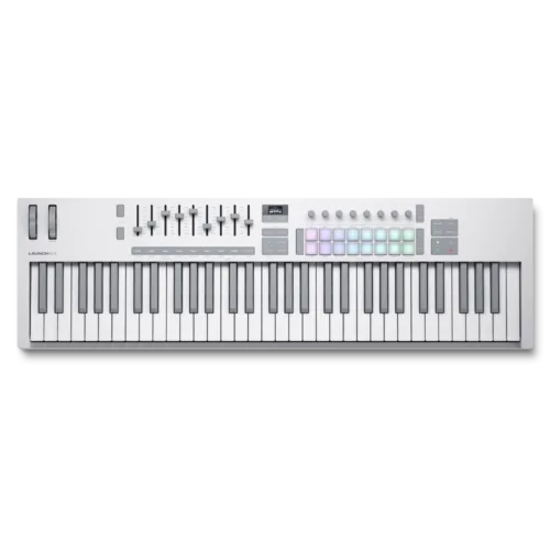 Novation Launchkey 61 Mk4 DAW MIDI Keyboard Controller (White)