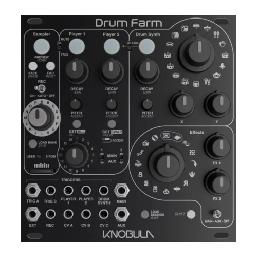 Tiptop Audio TOMS909 Toms Eurorack Drum Module (Black) - Elevator