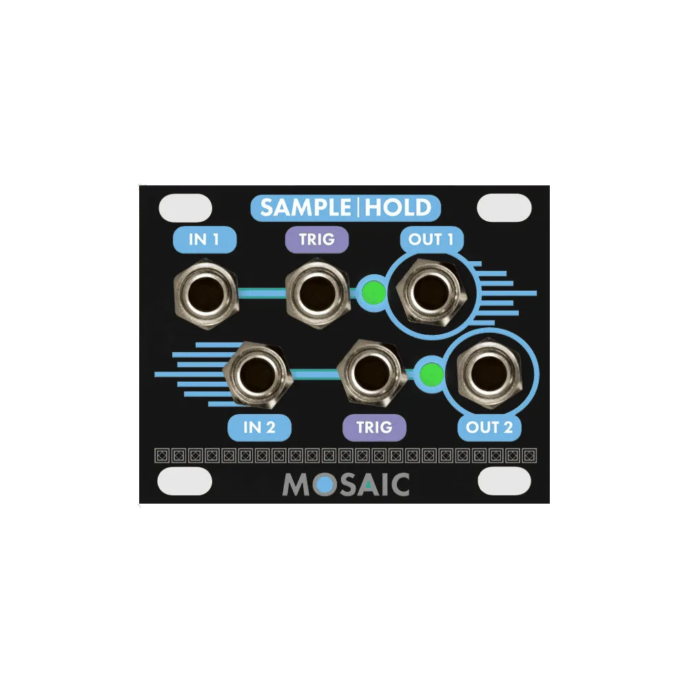 Mosaic Sample & Hold 1U Eurorack Module (Black)