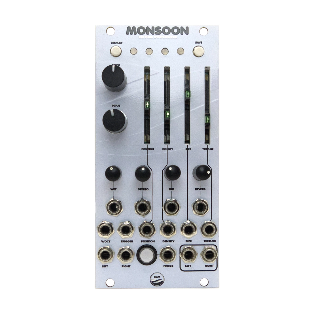 East Coast Modular Monsoon Eurorack Granular Synthesiser Module (White)