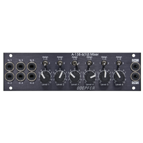 Doepfer A-138-6V Eurorack 1U Six Channel Mixer Module