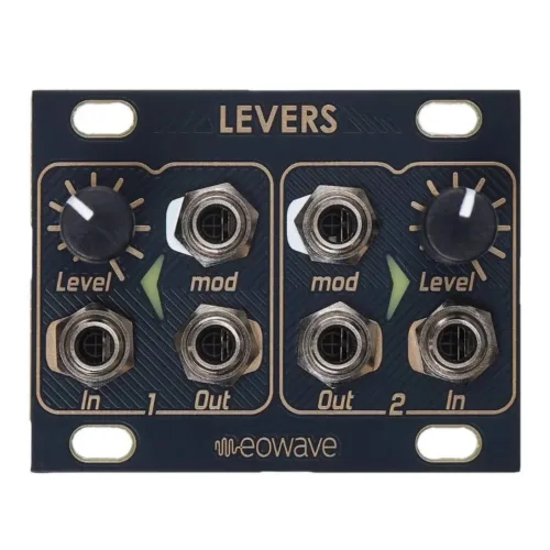 Eowave Levers 1U Dual VCA Eurorack Module
